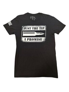 Shield Republic Just The Tip I Promise T-Shirt Black 2nd Amendment Guns Size M‎